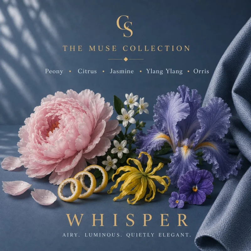 Whisper άρωμα χώρου ,Scent Card The Muse Collection της Calliopi Scents