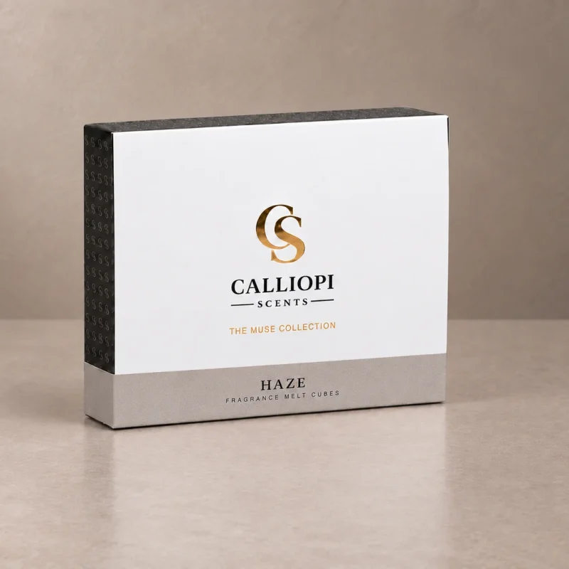 αρωματικοί κύβοι wax melts Haze Calliopi Scents πολυτελής κασετίνα κλειστή
