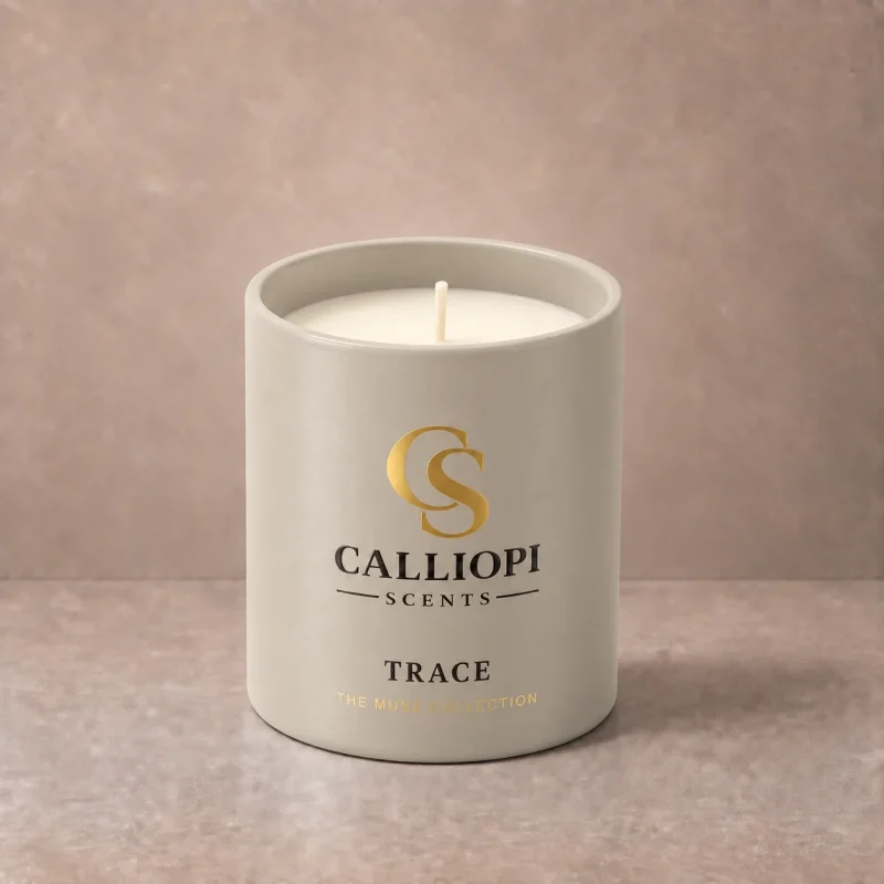 αρωματιό κερί Trace Calliopi Scents εμπρόσθια λήψη χωρίς καπάκι